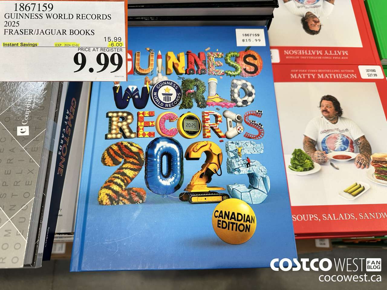 1867159 GUINNESS WORLD RECORDS 2025 CANADIAN EDITION  ($6.00 INSTANT SAVINGS EXPIRES ON 2024-12-01) $9.99