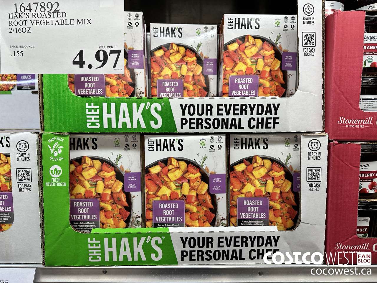 1647892 HAK'S ROASTED ROOT VEGETABLE MIX 2/16OZ $4.97
