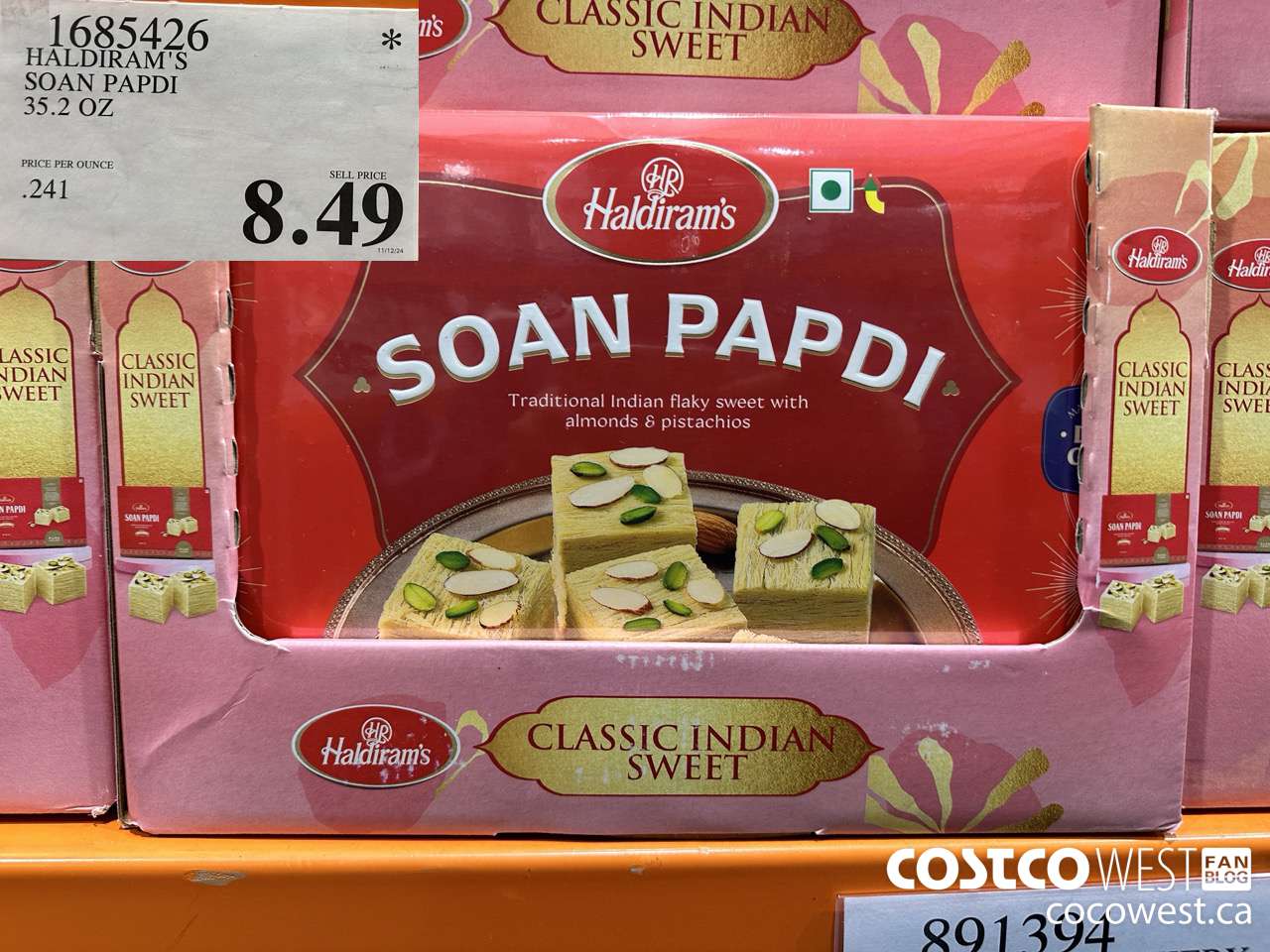1685426 HALDIRAM'S SOAN PAPDI 35.2 OZ $8.49