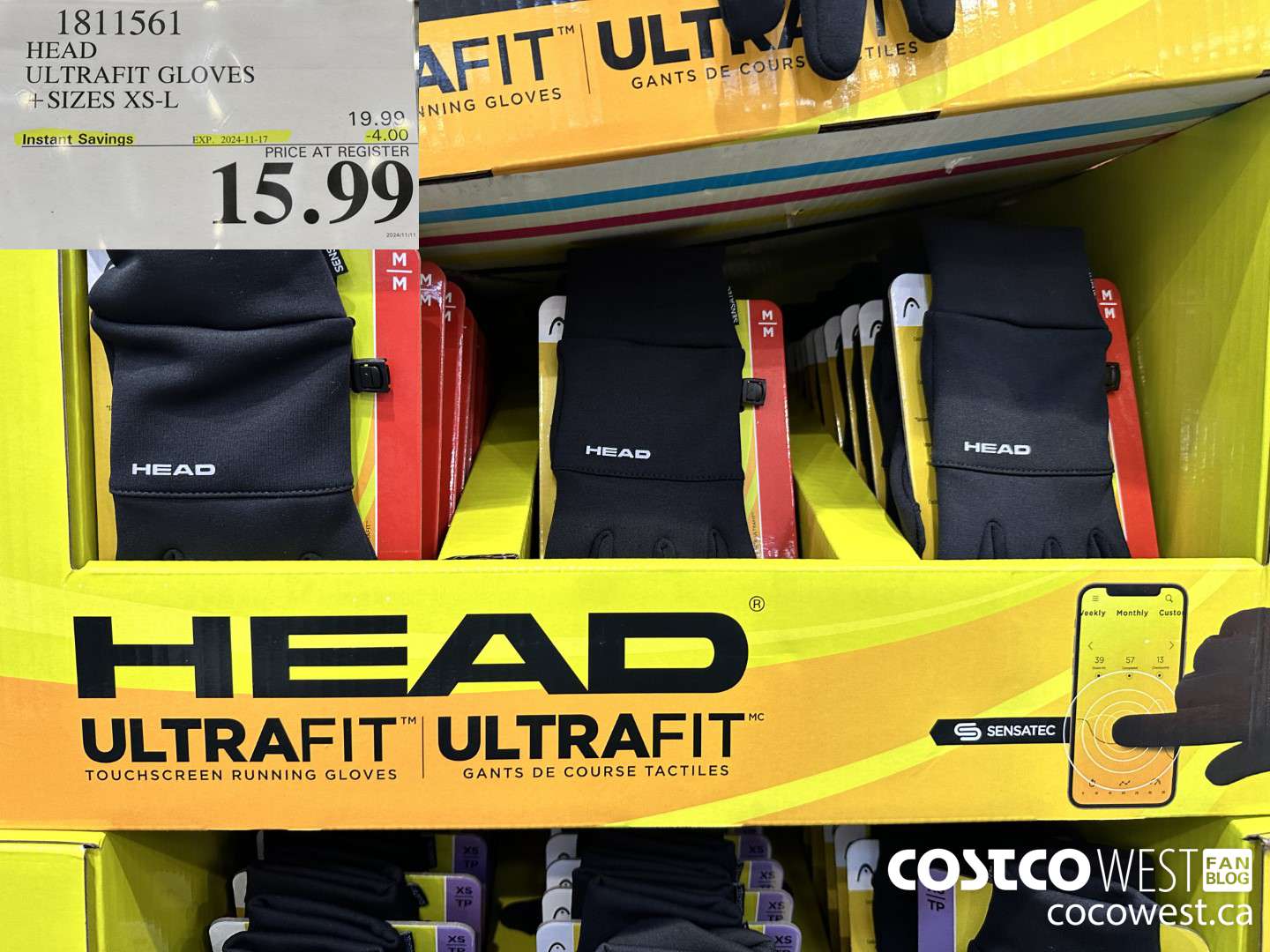 1811561 HEAD ULTRAFIT GLOVES SIZES XS-L ($4.00 INSTANT SAVINGS EXPIRES ON 2024-11-17) $15.99