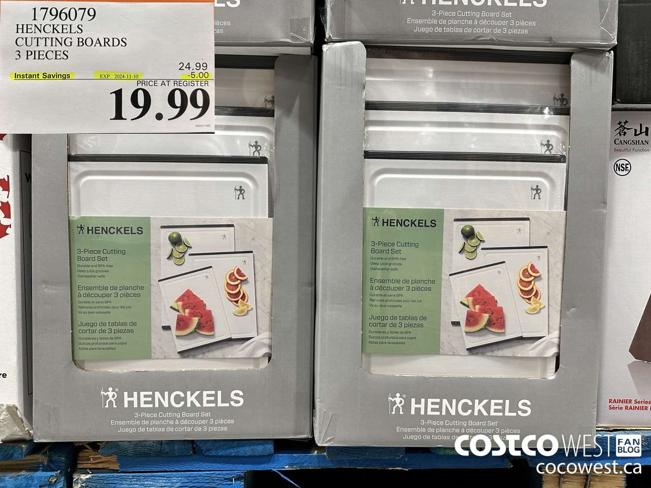 1796079 HENCKELS CUTTING BOARDS 3 PIECES ($5.00 INSTANT SAVINGS EXPIRES ON 2024-11-10) $19.99
