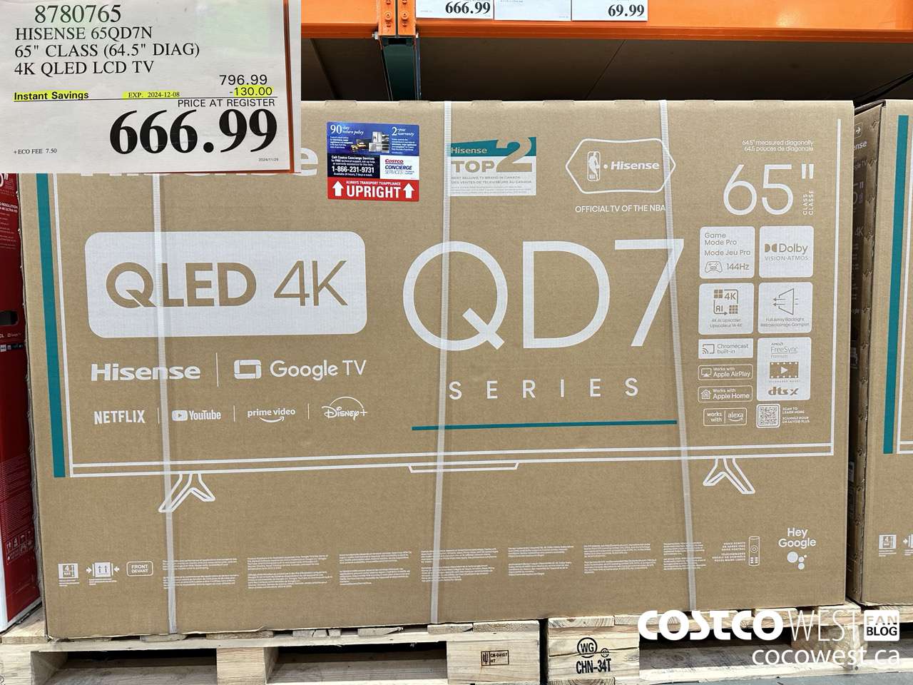 8780765 HISENSE 65QD7N 65
