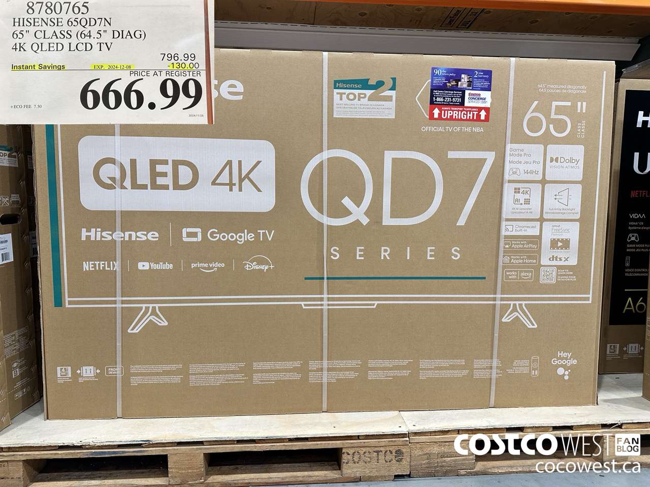 8780765 HISENSE 65QD7N 65