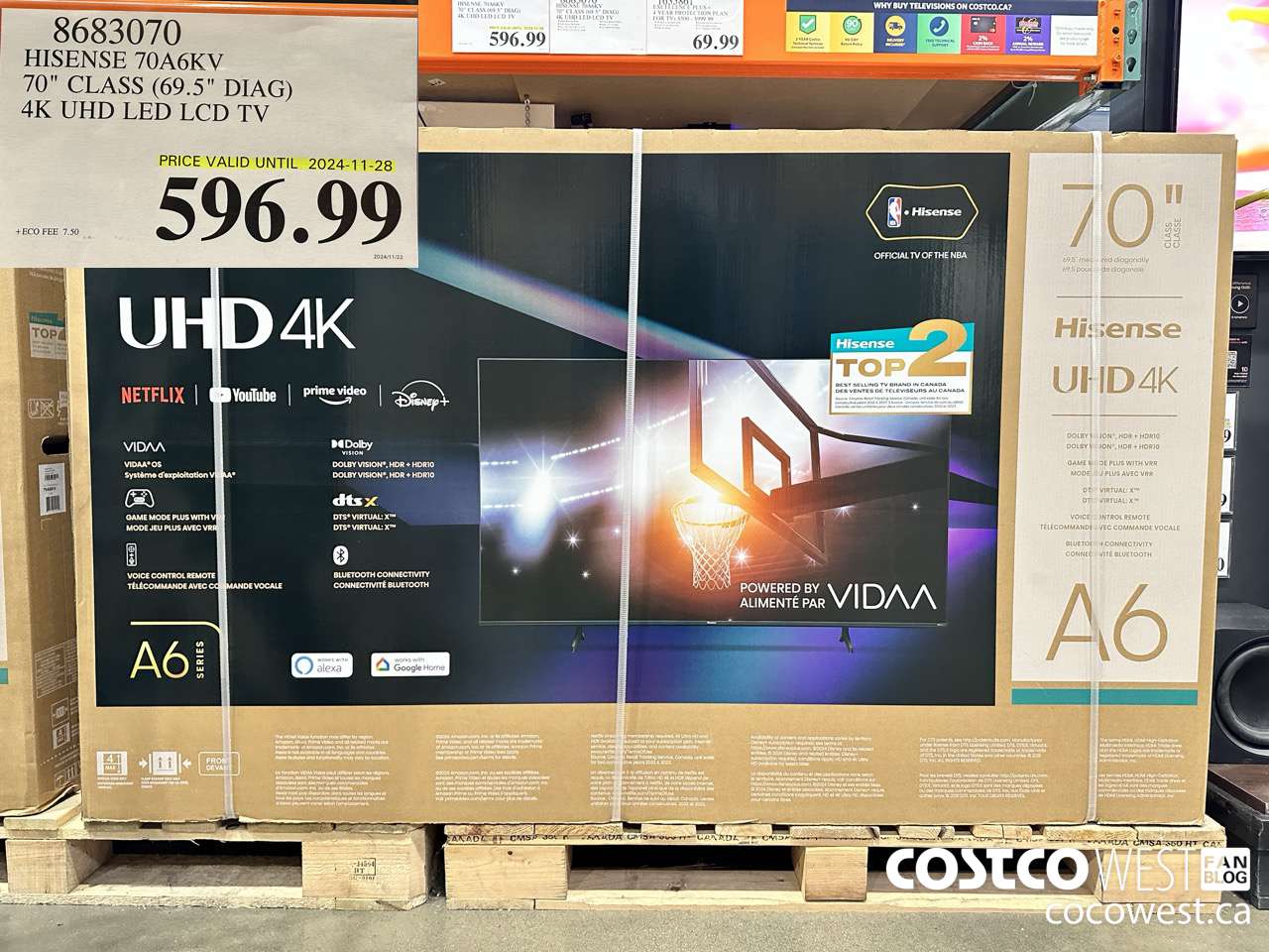 8683070 HISENSE 70A6KV 70