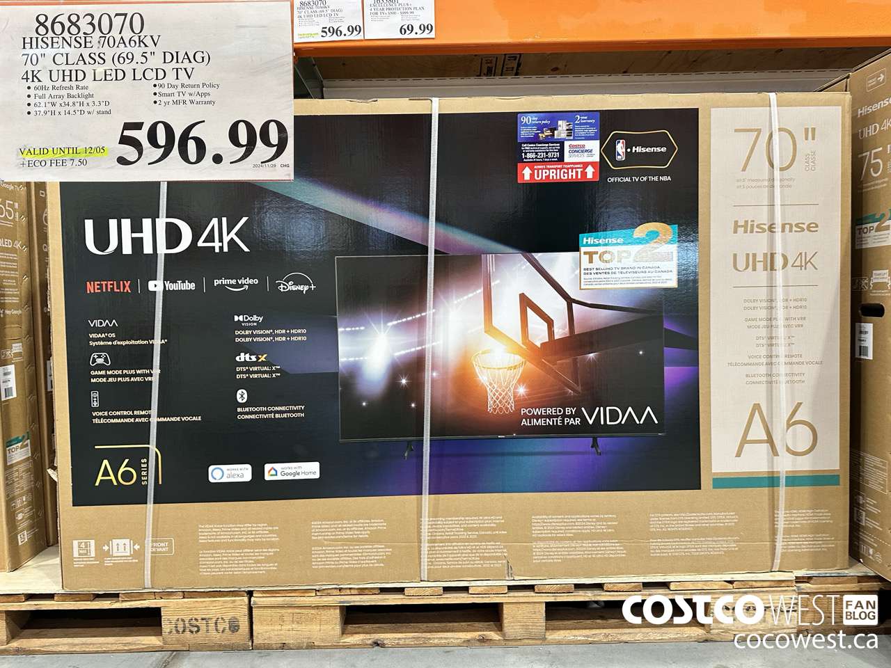 8683070 HISENSE 70A6KV 70