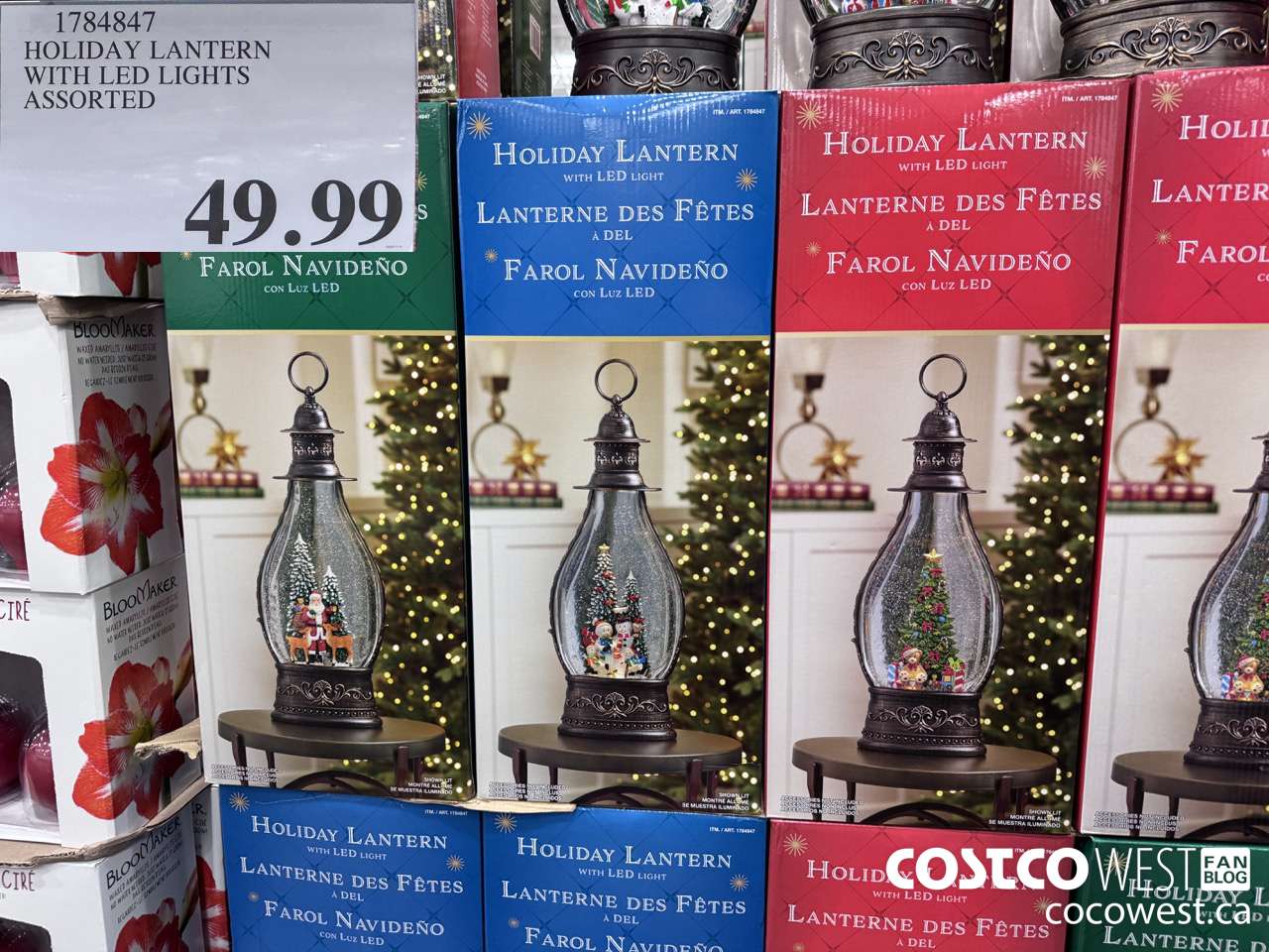 1784847 HOLIDAY LANTERN IWTH LED LIGHTS ASSORTED $49.99