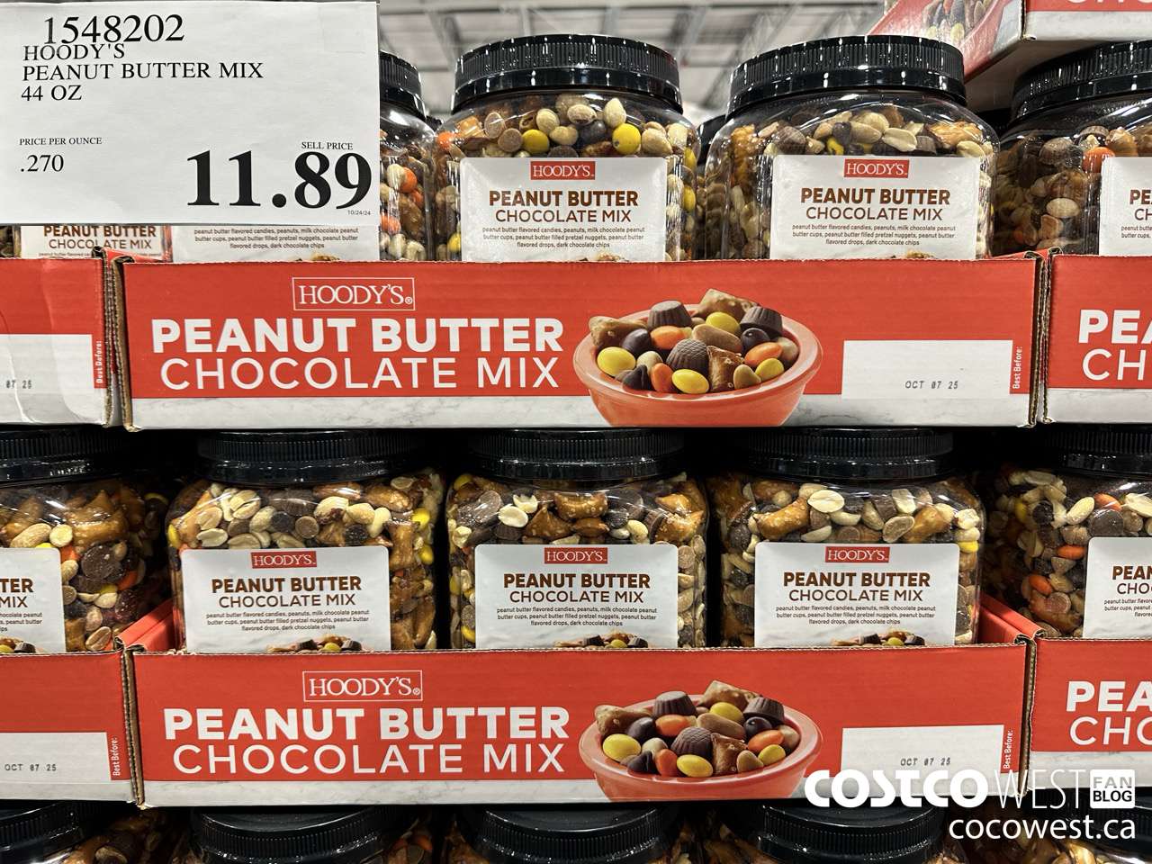 1548202 HOODY'S PEANUT BUTTER MIX 44 OZ $11.89