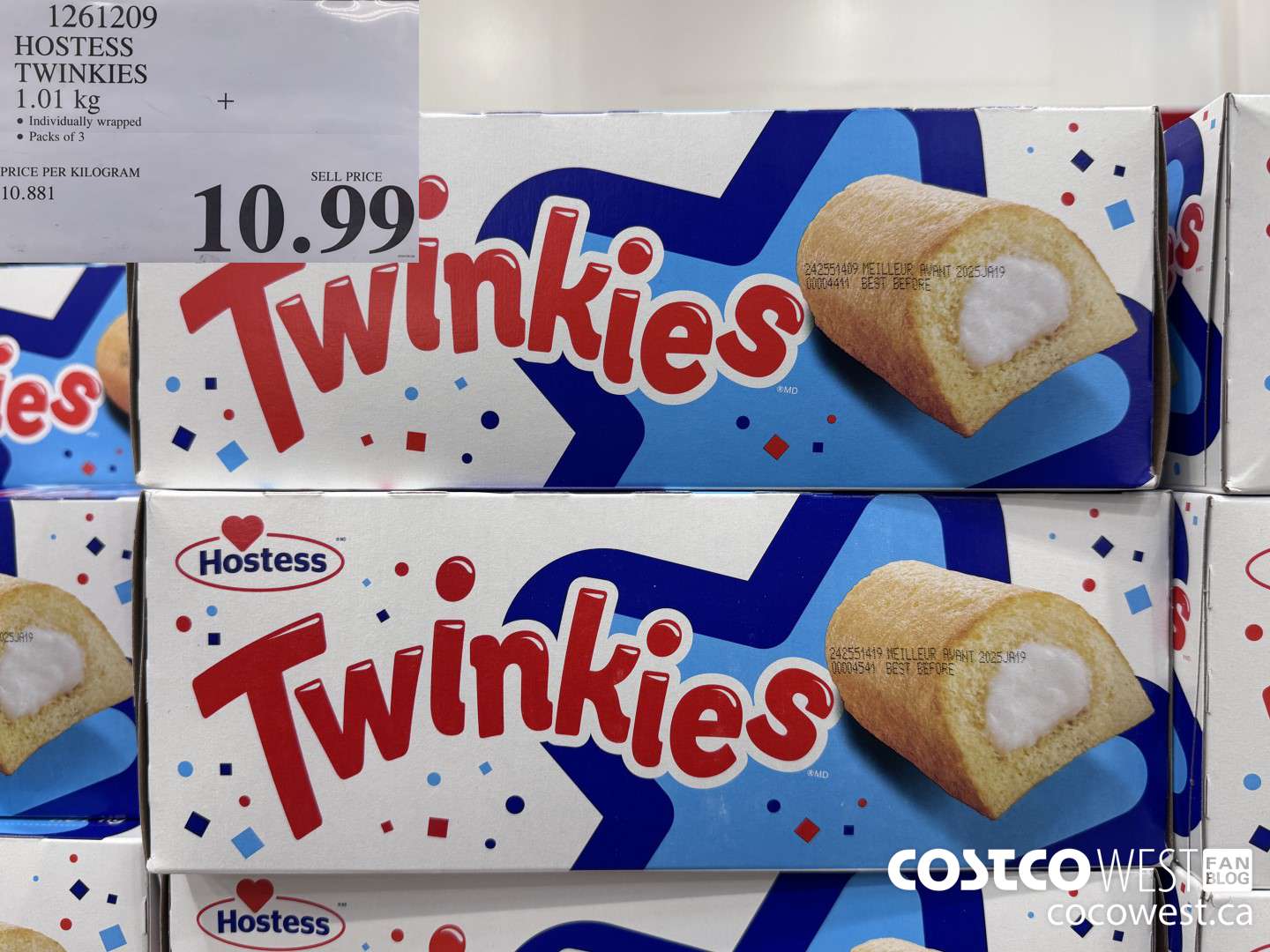 1261209 HOSTESS TWINKIES 1.01KG $10.99