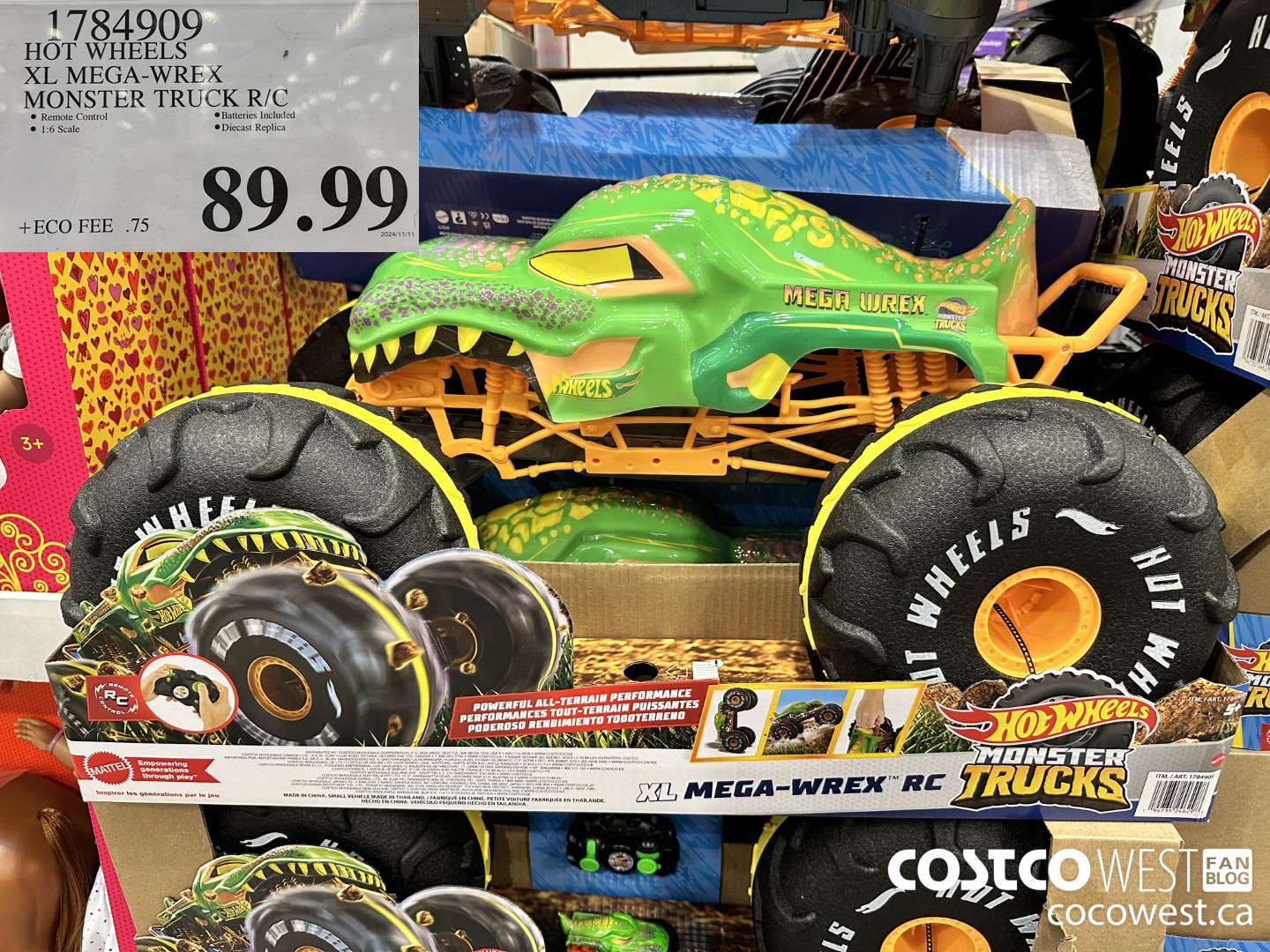 1784909 HOT WHEELS XL MEGA-WREX MONSTER TRUCK $89.99