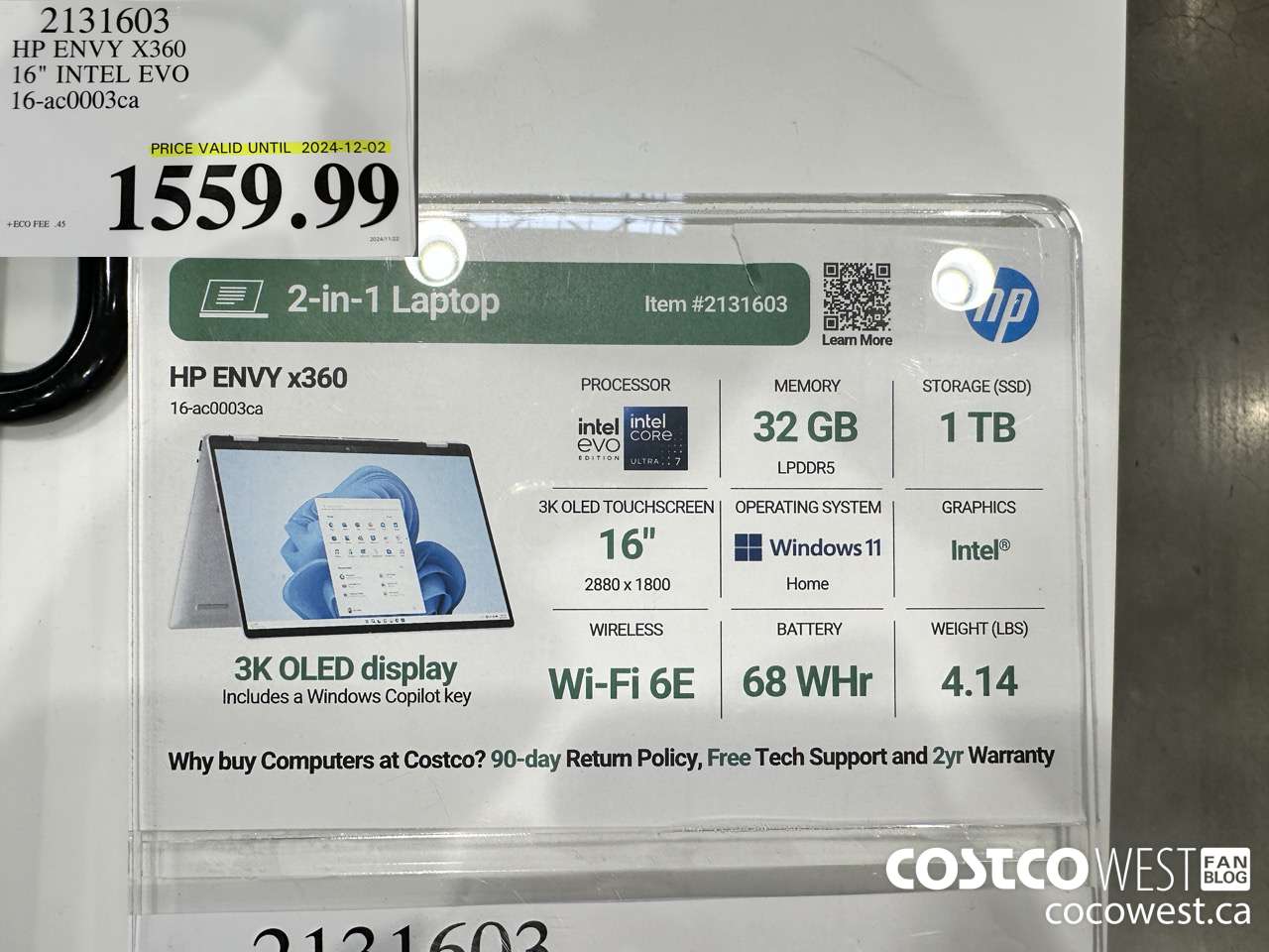 2131603 HP ENVY X360 16