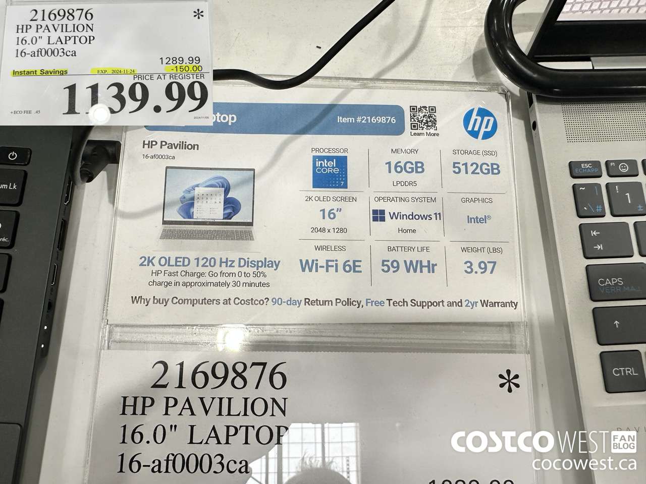 2169876 HP PAVILION 16.0