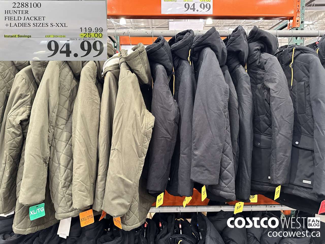 2288100 HUNTER FIELD JACKET LADIES SIZES S-XXL ($25.00 INSTANT SAVINGS EXPIRES ON 2024-12-01) $94.99