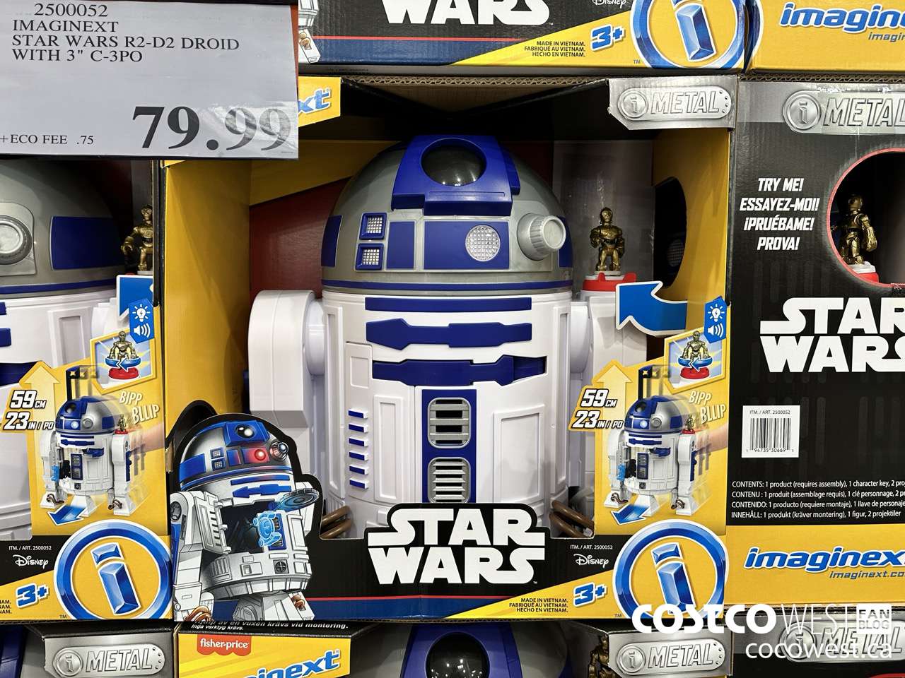 2500052 IMAGINEXT STAR WARS R2-D2 DROID WITH 3
