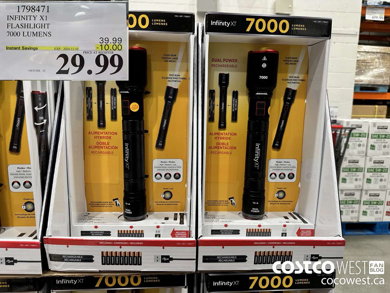 1798471 INFINITY X1 FLASHLIGHT 7000 LUMENS ($10.00 INSTANT SAVINGS EXPIRES ON 2024-11-10) $29.99