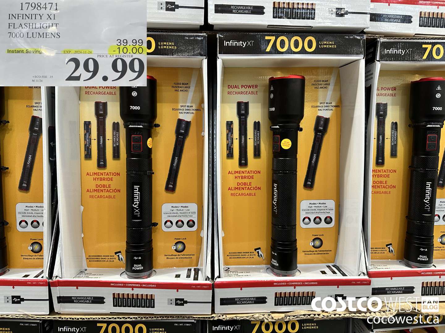 1798471 INFINITY X1 FLASHLIGHT 7000 LUMENS ($10.00 INSTANT SAVINGS EXPIRES ON 2024-11-24) $29.99