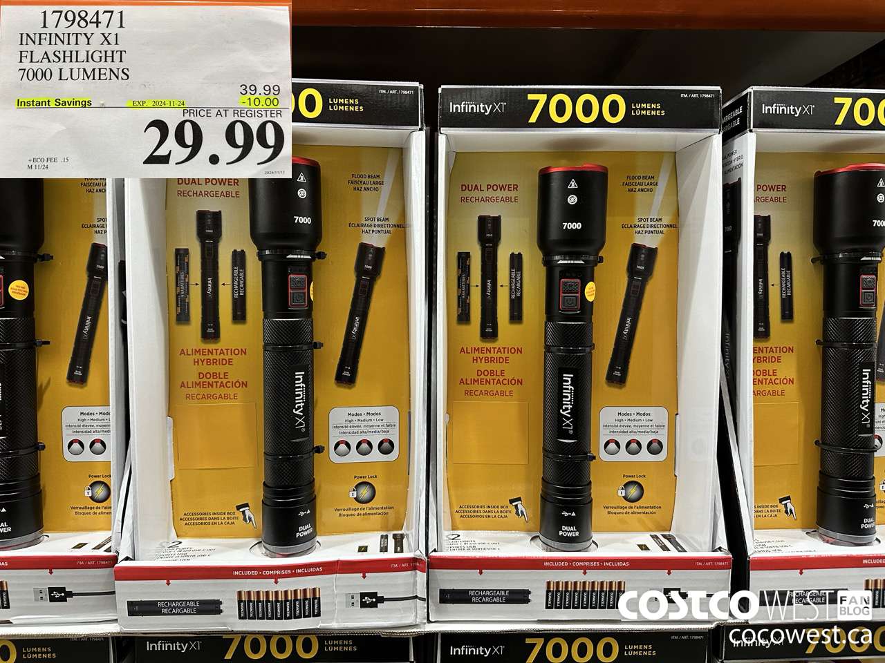 1798471 INFINITY X1 FLASHLIGHT 7000 LUMENS ($10.00 INSTANT SAVINGS EXPIRES ON 2024-11-24) $29.99