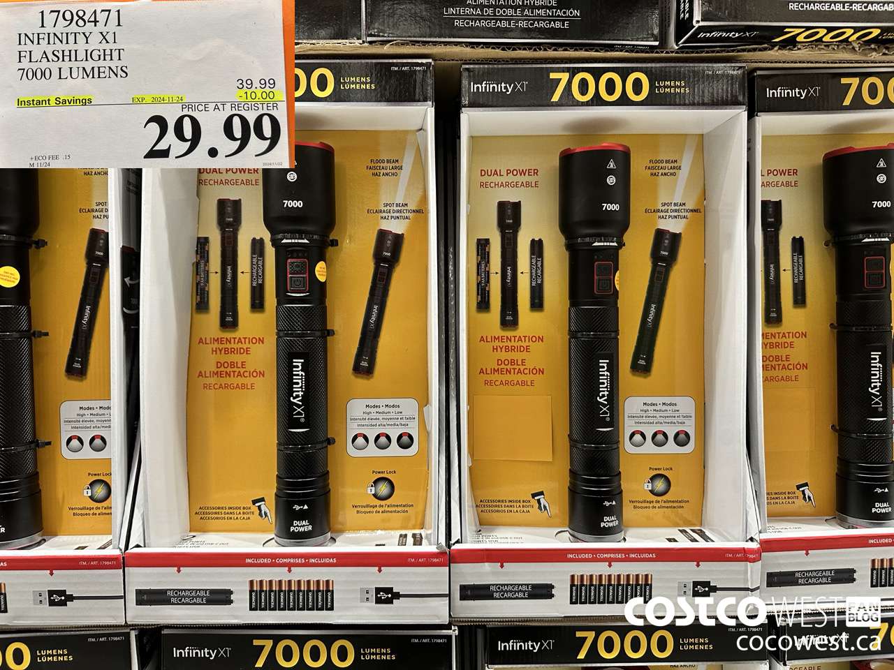 1798471 INFINITY X1 FLASHLIGHT 7000 LUMENS ($10.00 INSTANT SAVINGS EXPIRES ON 2024-11-24) $29.99
