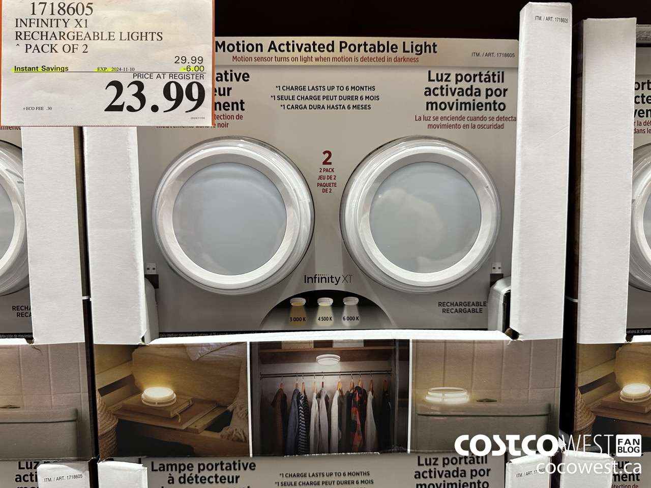 1718605 INFINITY X1 RECHARGEABLE LIGHTS ($6.00 INSTANT SAVINGS EXPIRES ON 2024-11-10) $23.99