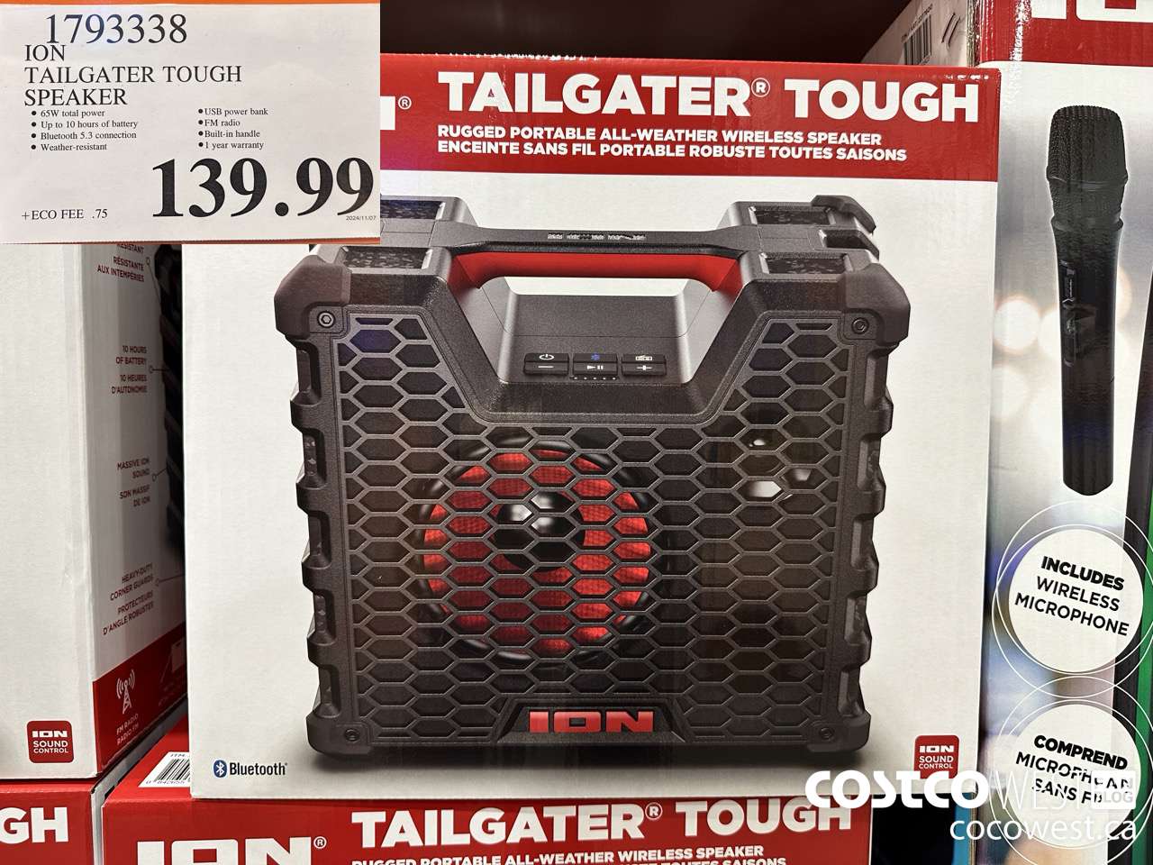 1793338 ION TAILGATER TOUGH SPEAKER $139.99