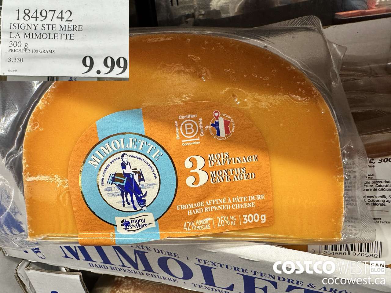 1849742 ISIGNY STE MERE LA MIMOLETTE 300G $9.99