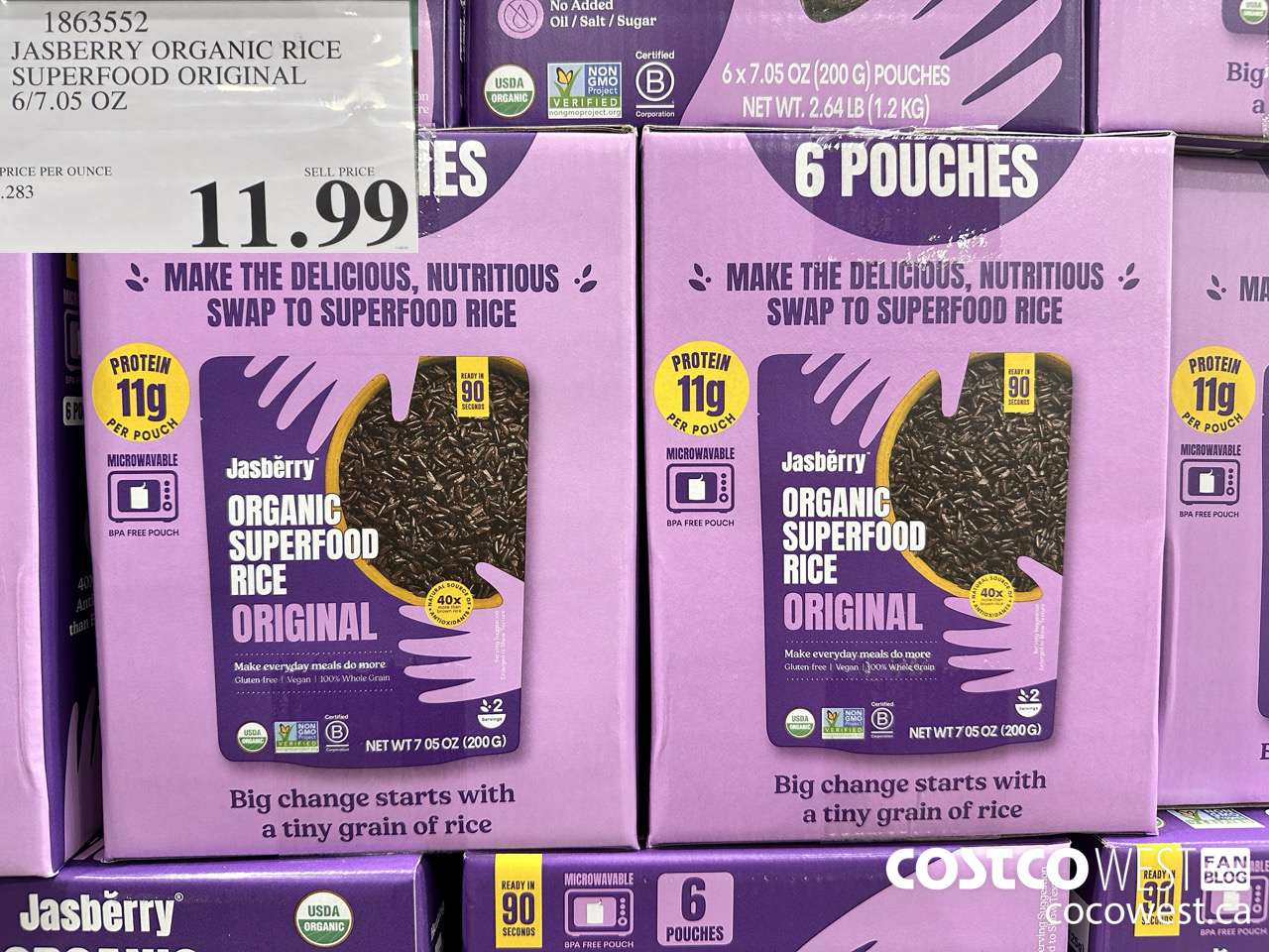 1863552 JASBERRY ORGANIC RICE SUPERFOOD ORIGINAL 6/7.05 OZ $11.99