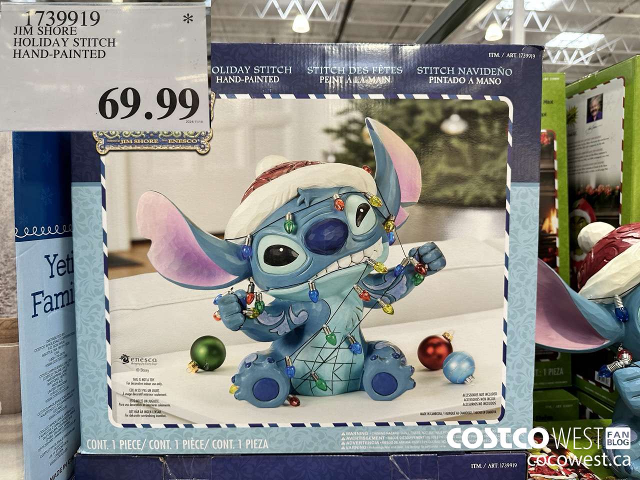 1739919 JIM SHORE HOLIDAY STITCH HAND-PAINTED $69.99