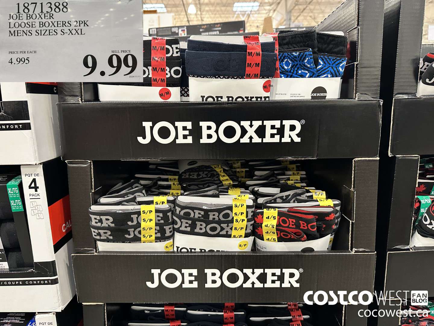1871388 JOE BOXER LOOSE BOXERS 2PK MENS SIZES S-XXL $9.99