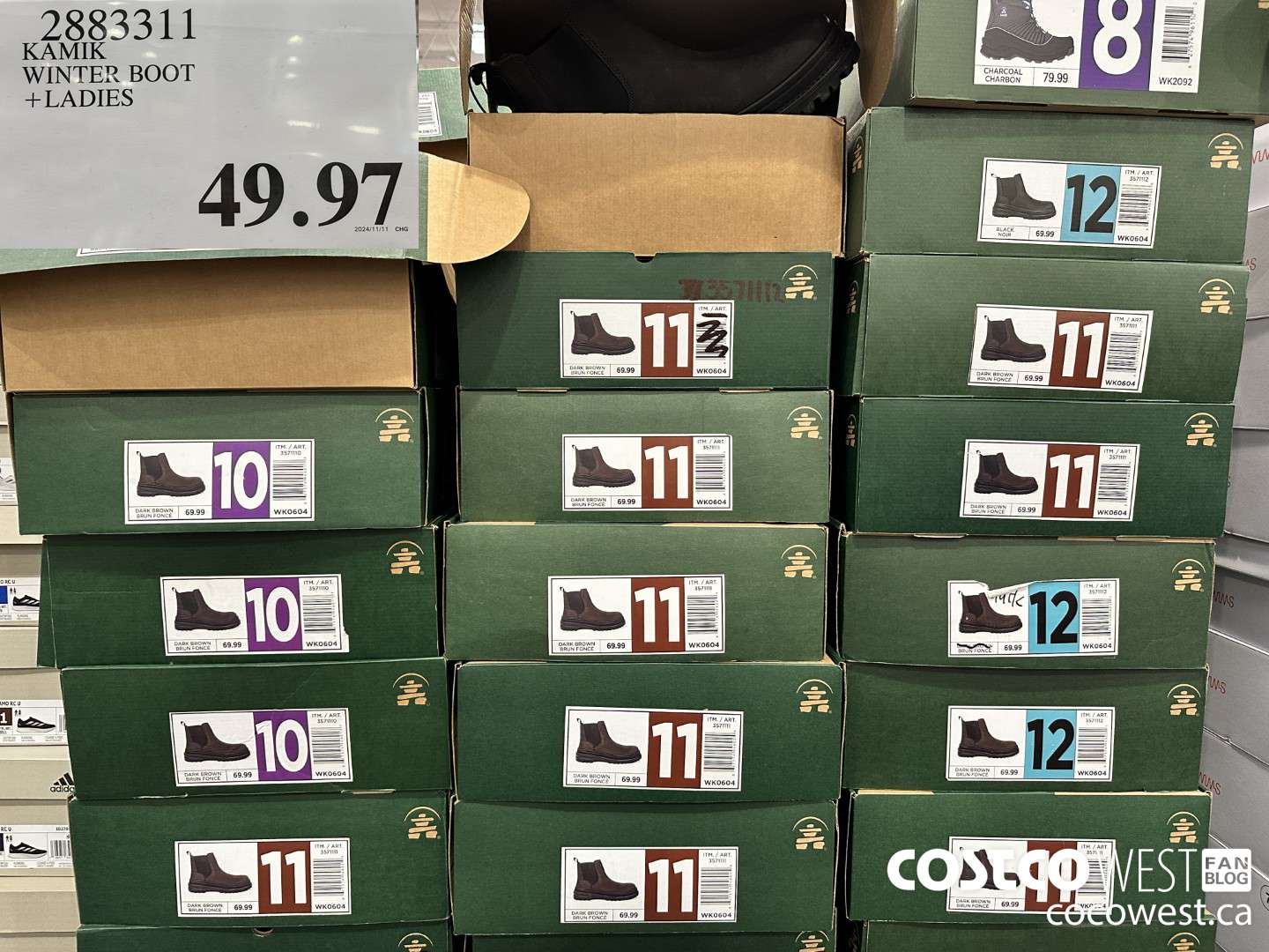 2883311 KAMIK WINTER BOOT LADIES $49.97