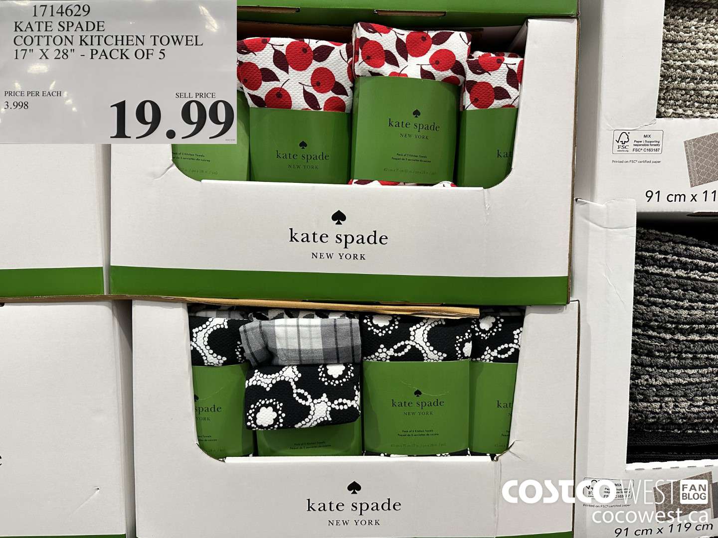 1714629 KATE SPADE COTTON KITCHEN TOWEL 17