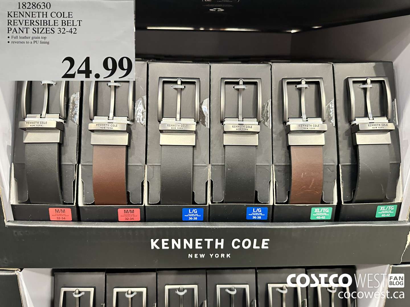 1828630 KENNETH COLE REVERSIBLE BELT PANT SIZES 32-42 $24.99