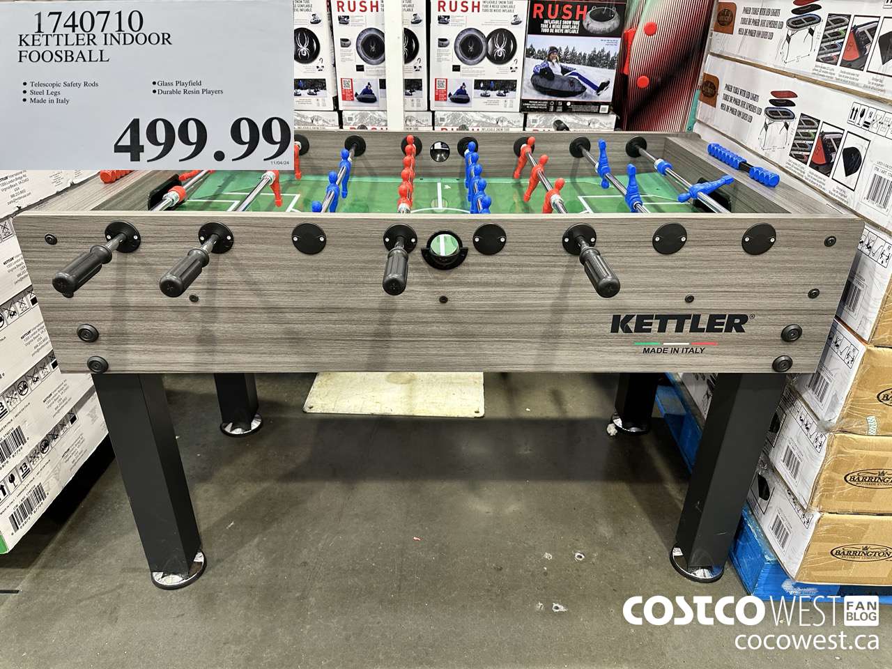 1740710 KETTLER INDOOR FOOSBALL $499.99