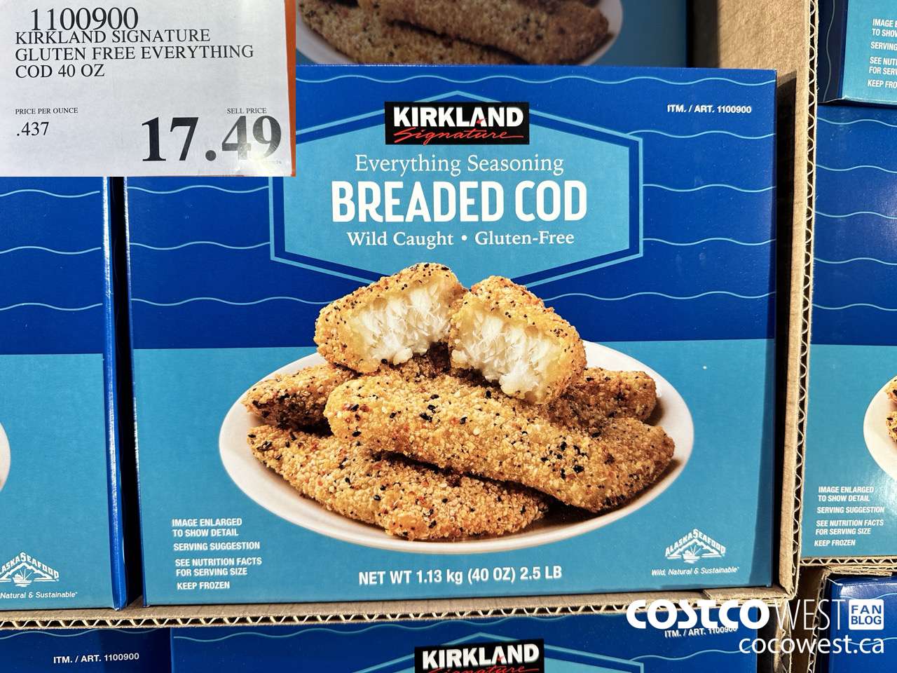 1100900 KIRKLAND SIGNATURE GLUTEN FREE EVERYTHING COD 40 OZ $17.49