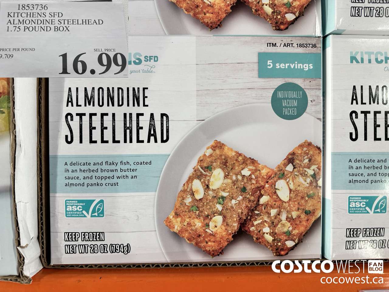 1853736 KITCHENS SFD ALMONDINE STEELHEAD 1.75 POUND BOX $16.99