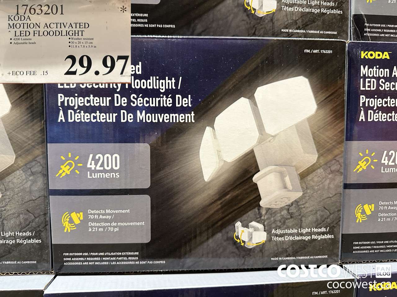 1763201 KODA MOTION ACTIVATED LED FLOODLIGHT $29.97