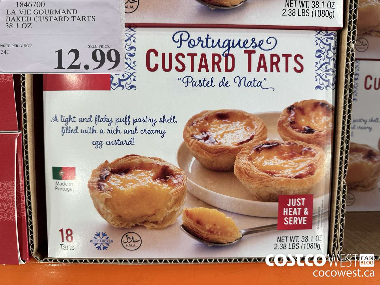 1846700 LA VIE GOURMAND BAKED CUSTARD TARTS 38.1 OZ $12.99