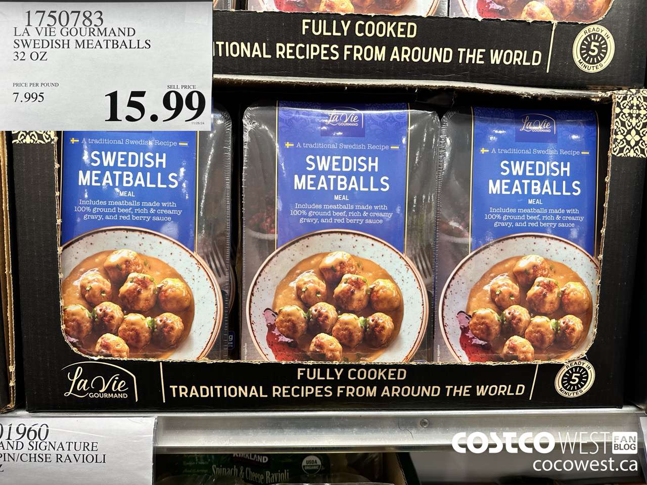 1750783 LA VIE GOURMAND SWEDISH MEATBALLS 32 OZ $15.99