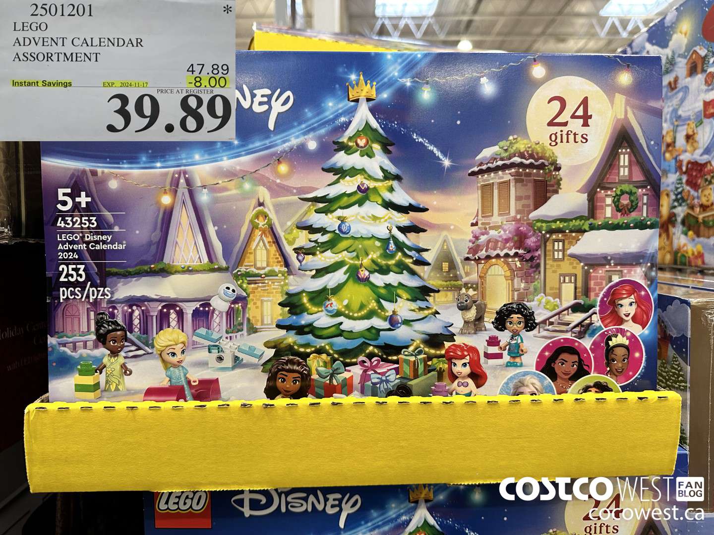 2501201 LEGO ADVENT CALENDAR ASSORTMENT ($8.00 INSTANT SAVINGS EXPIRES ON 2024-11-17) $39.89