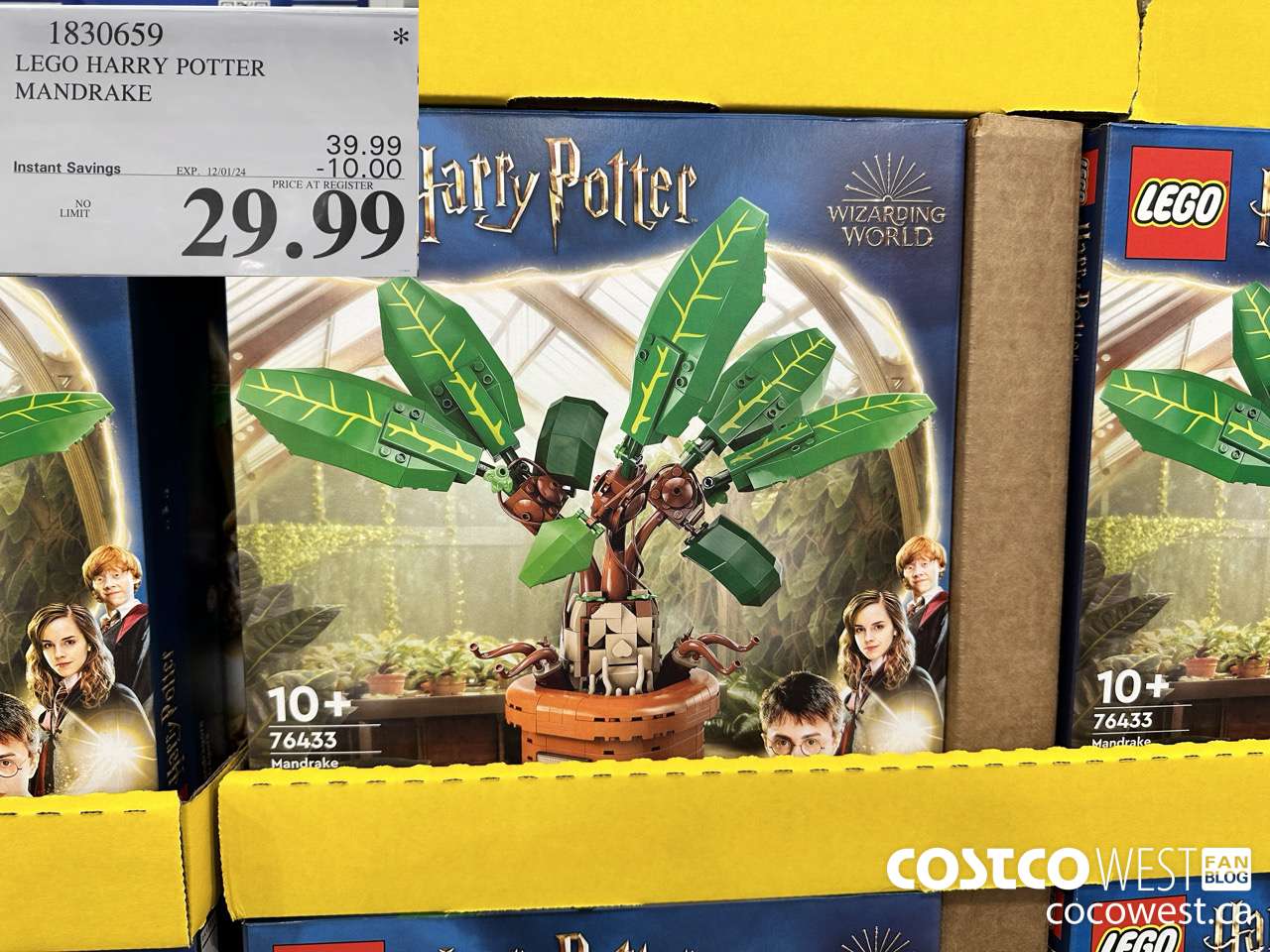 1830659 LEGO HARRY POTTER MANDRAKE ($10.00 INSTANT SAVINGS EXPIRES ON 2024-12-01) $29.99