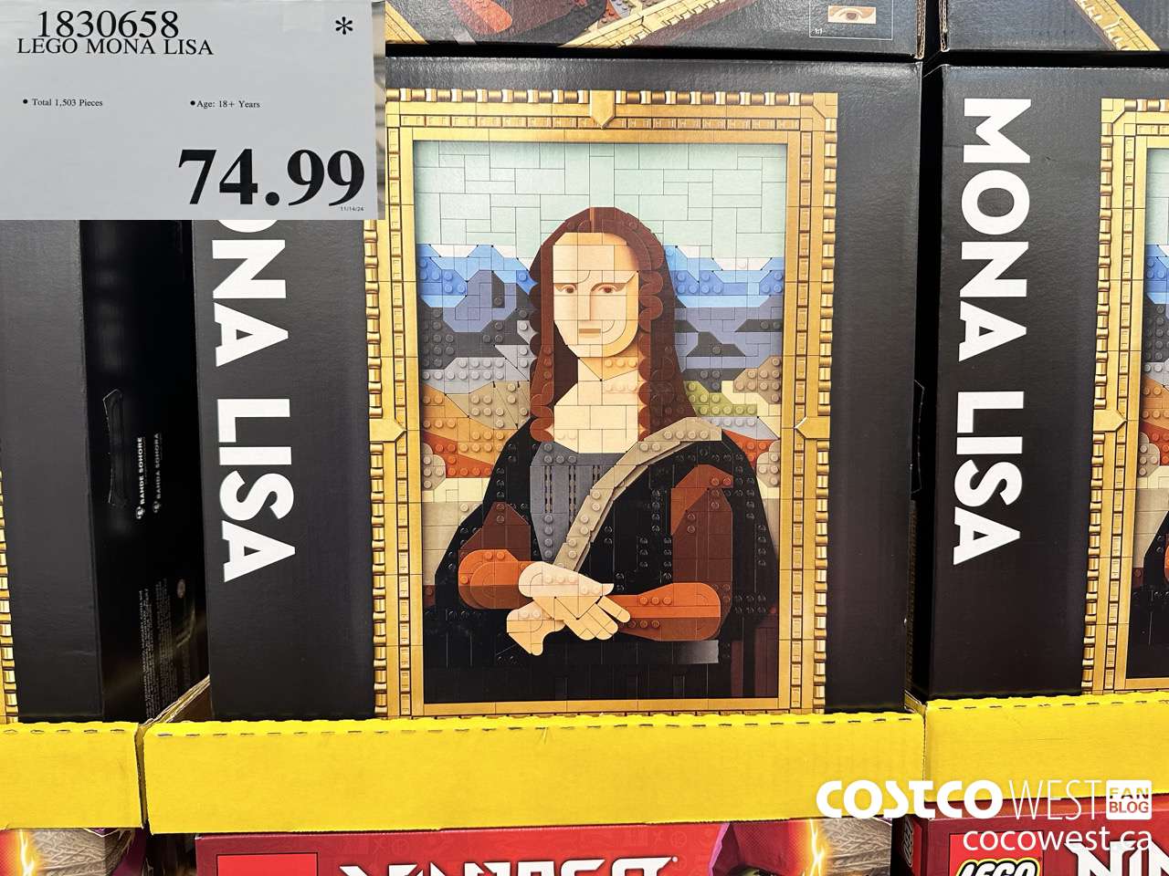 1830658 LEGO MONA LISA $74.99