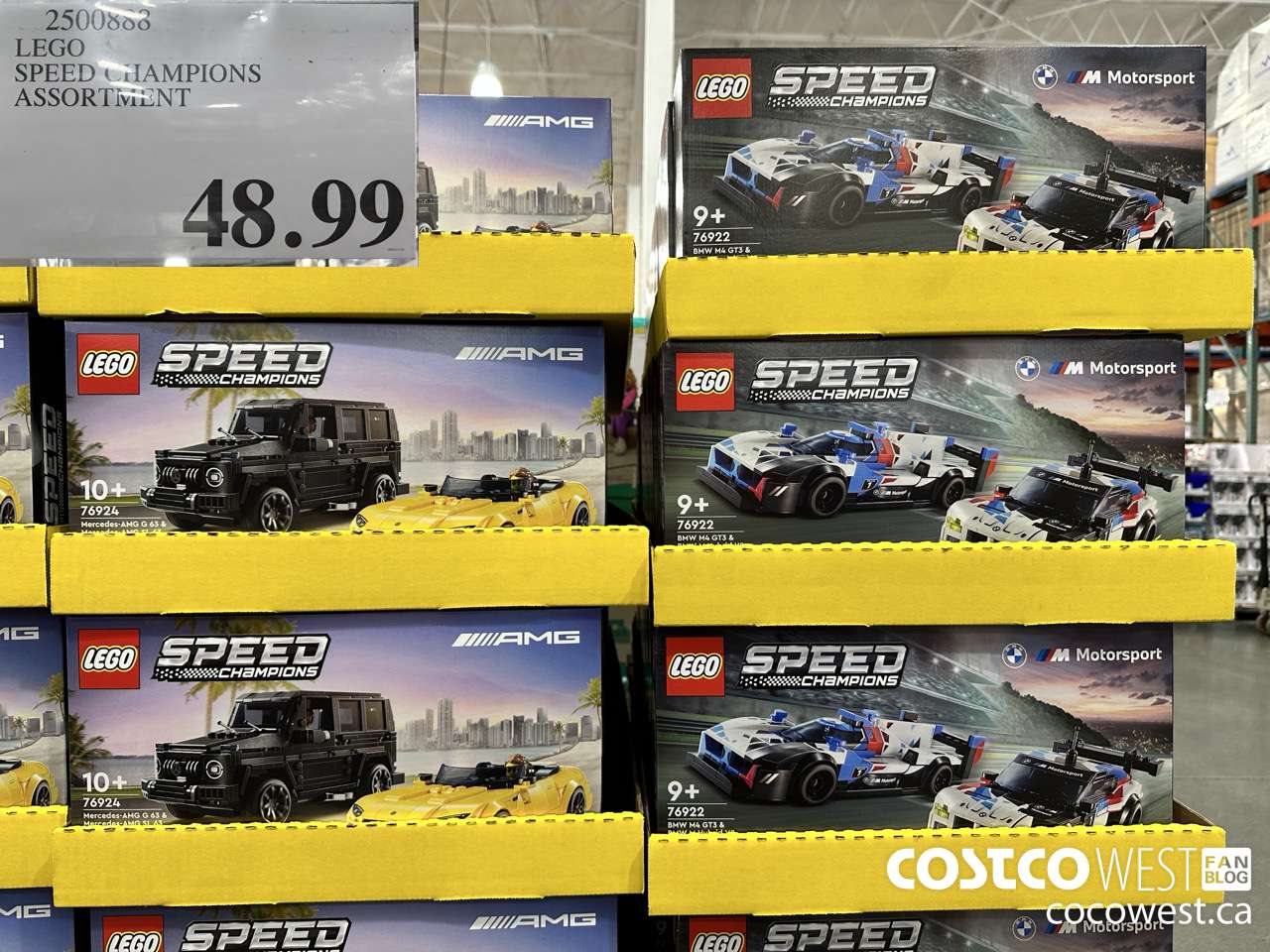 2500888 LEGO SPEED CHAMPIONS ASSORTMENT $48.99
