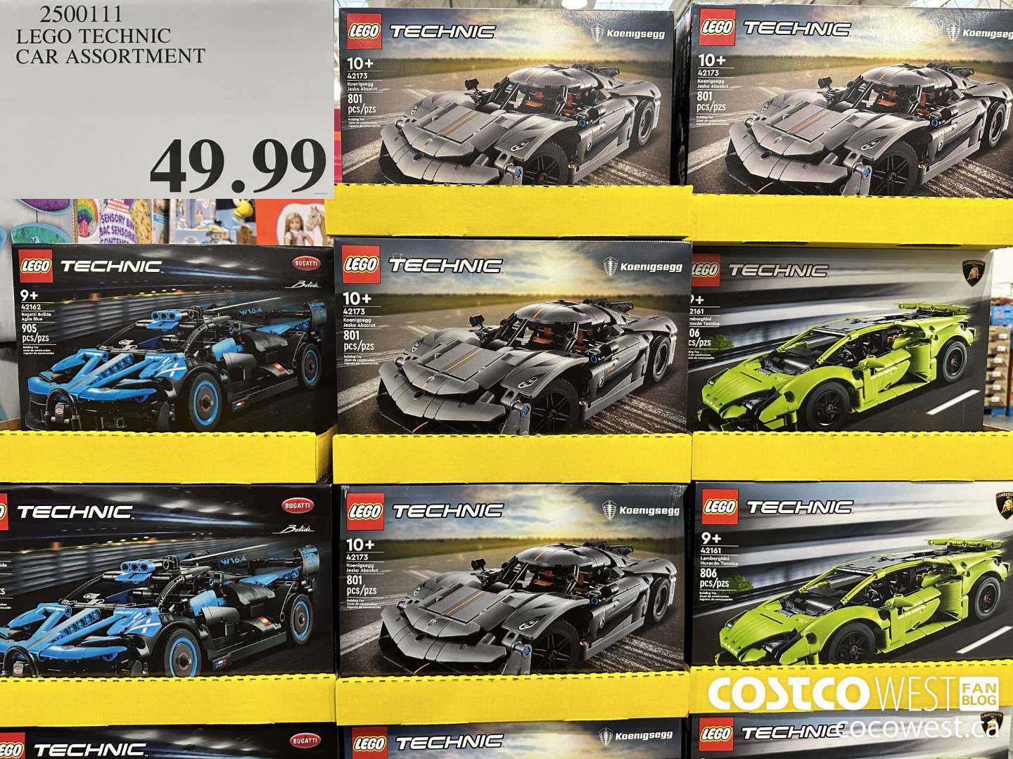 2500111 LEGO TECHNIC CAR ASSORTMENT $49.99