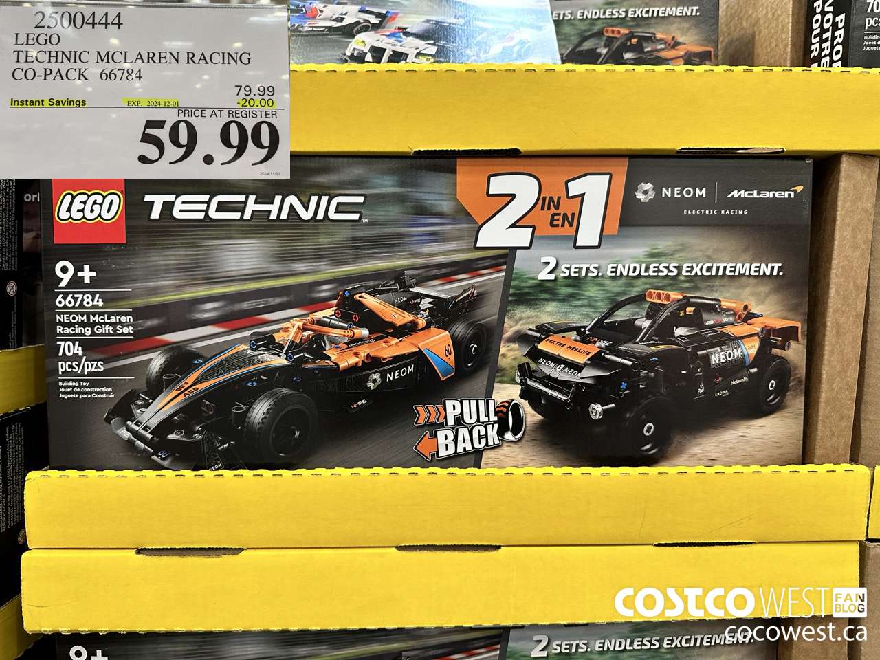 2500444 LEGO TECHNIC MCLAREN RACING CO-PACK 66784 ($20.00 INSTANT SAVINGS EXPIRES ON 2024-12-01) $59.99