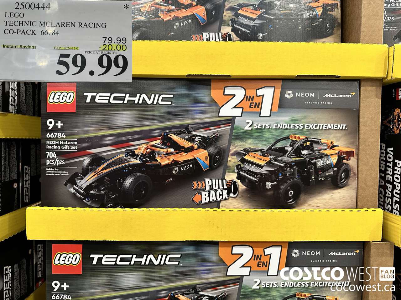 2500444 LEGO TECHNIC MCLAREN RACING CO-PACK 66784 ($20.00 INSTANT SAVINGS EXPIRES ON 2024-12-01) $59.99
