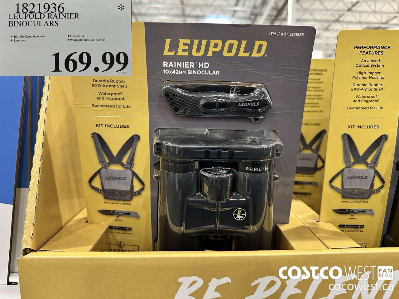 1821936 LEUPOLD RAINIER BINOCULARS $169.99