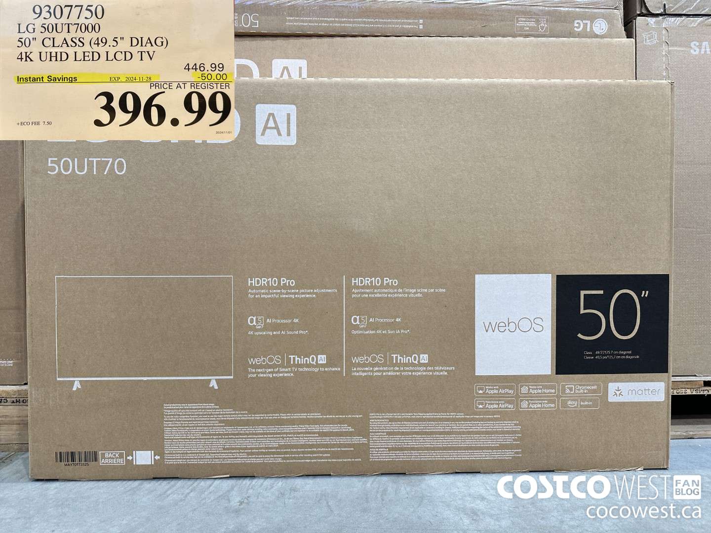 9307750 LG 50UT7000 50