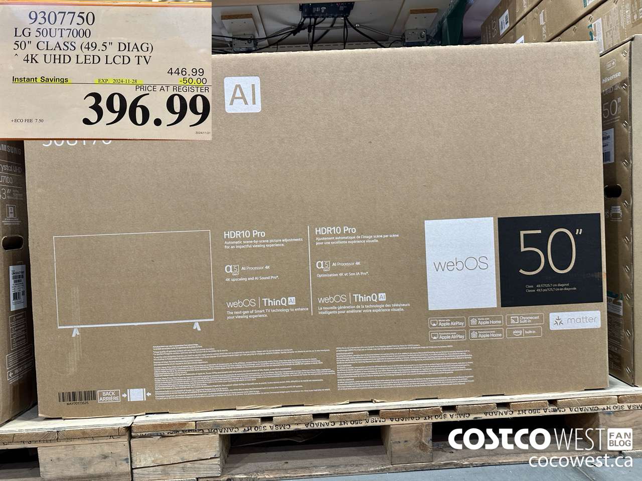 9307750 LG 50UT7000 50