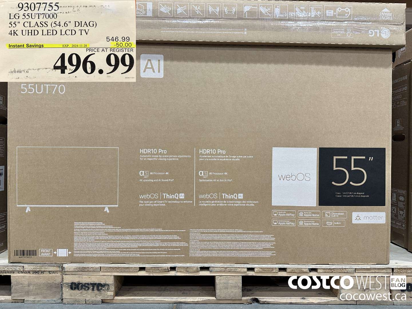 9307755 LG 55UT7000 55