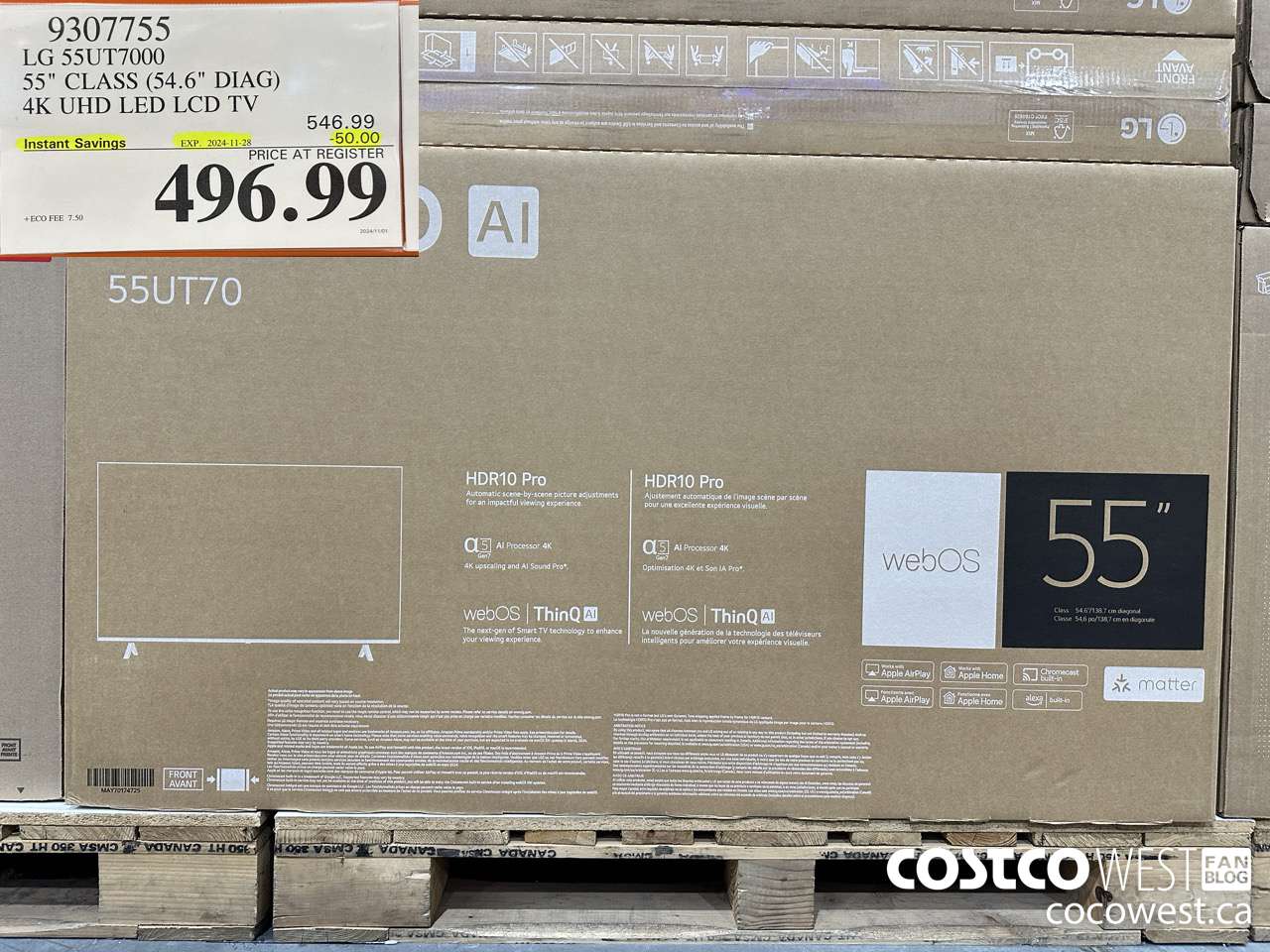 9307755 LG 55UT7000 55