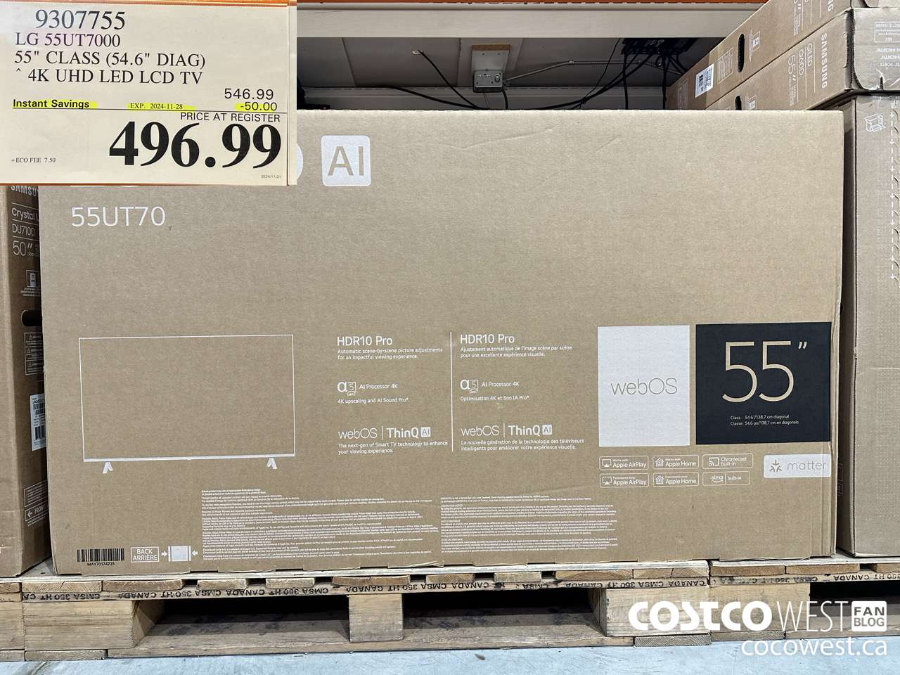 9307755 LG 55UT7000 55