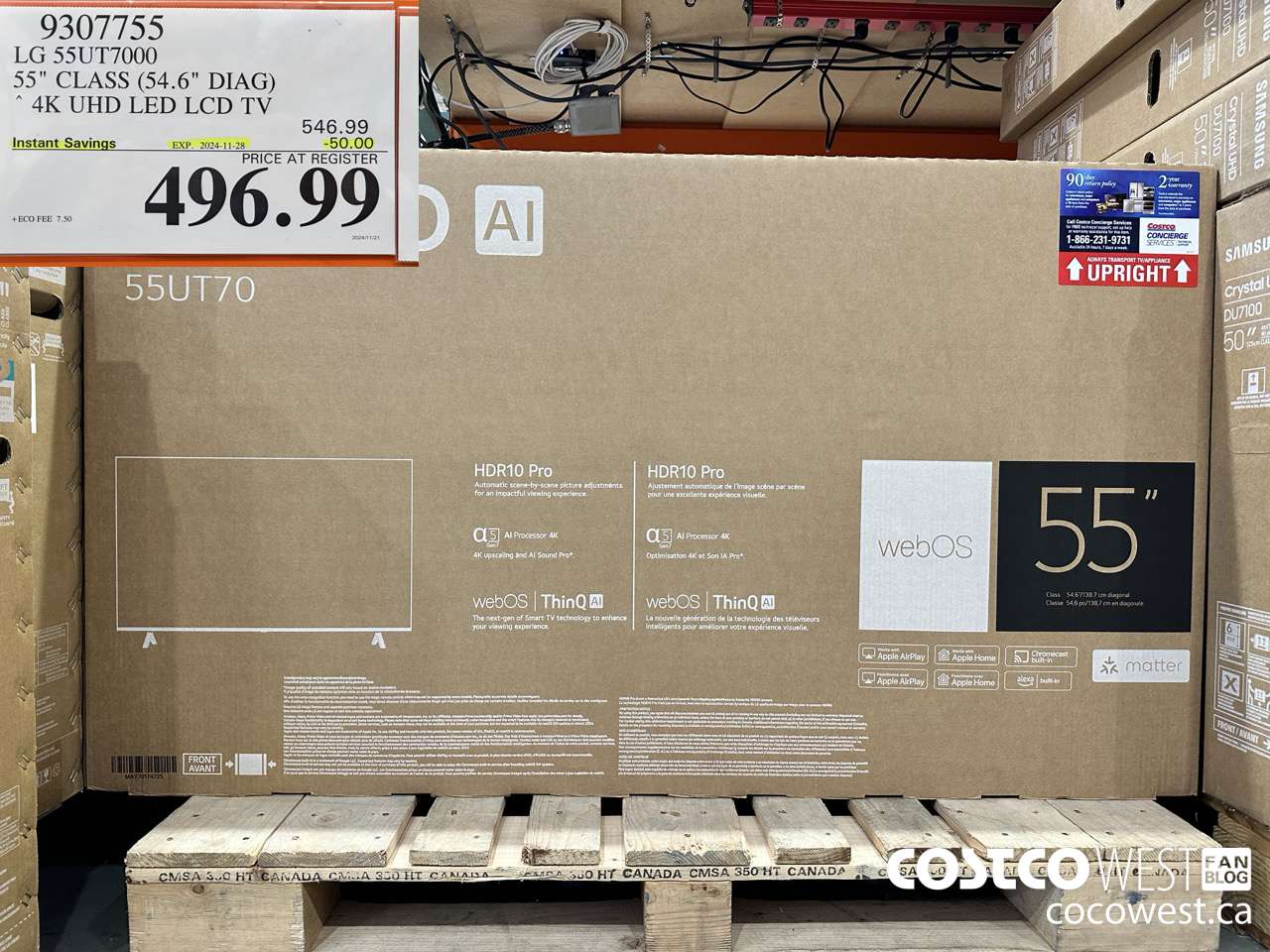 9307755 LG 55UT7000 55